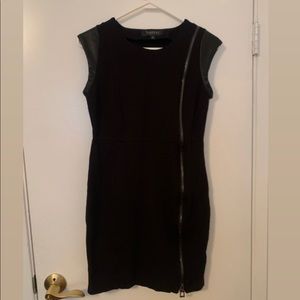 Vertigo Paris Collection Black Zipper Bodycon Dress